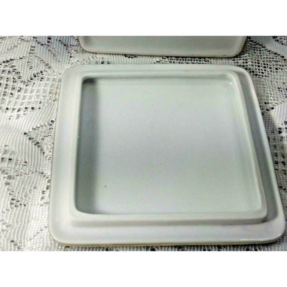 VTG Goebel Trinket Covered Dish Cobalt Blue Floral Rose Colleague "Mara" - Picture 7 of 7